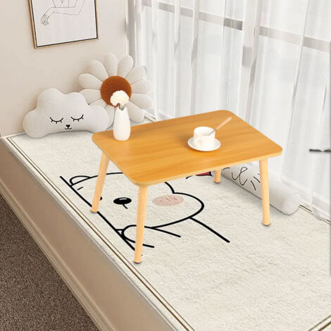 Hofuton Mini Table Basse 60 x 40 x 40 cm Couleur du Bois