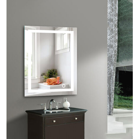Hofuton Miroir Salle Bain avec Eclairage Intégré LED 60x80cm