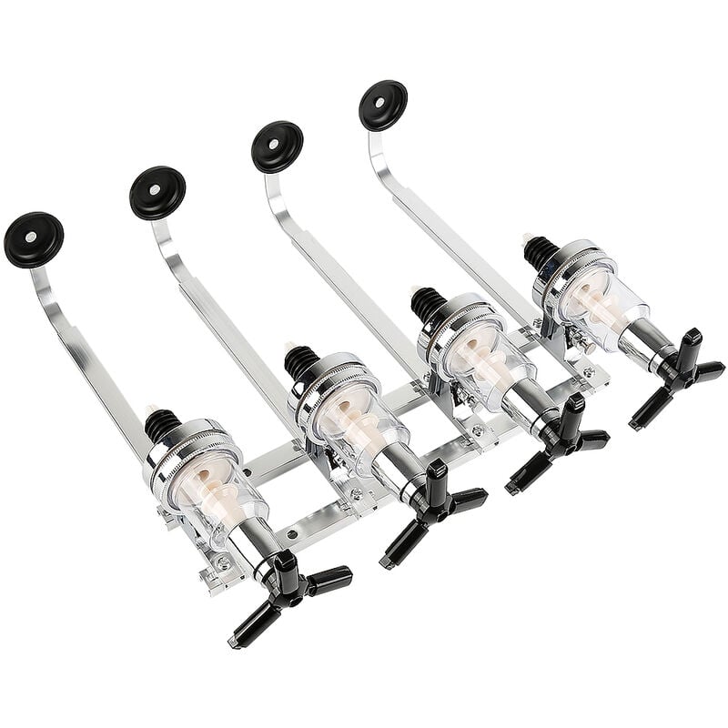 Wyctin - Hofuton Support Mural pour 4 Bouteilles Design Doseur Alcool 1,5 oz (43 ml) en Aluminium