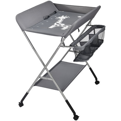 Hofuton Table à Langer multifonctionnelle pour bébé gris