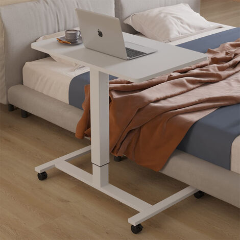 Table de lit roulante médical, ajustable, à roulettes et pliantes