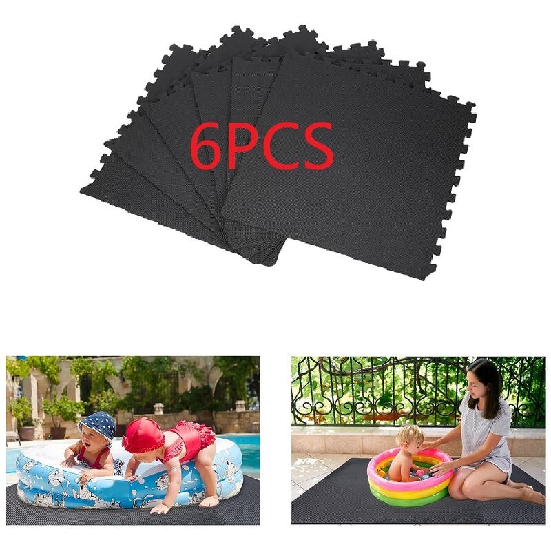 Wyctin - Hofuton Tapis de Protection de Sol 6 Dalles en Mousse Tapis Puzzle Tapis de Sol Modulable Yoga Sport Gym Musculation Enfants