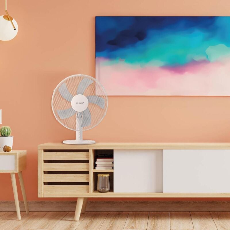 GSC - Ventilateur de table blanc 5 pales ø 31cm 35w