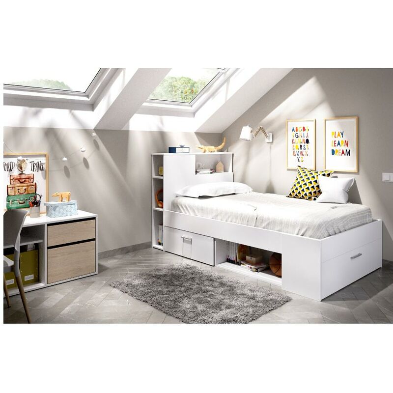 

Lanka Cama compacta 90x190 BLANCO