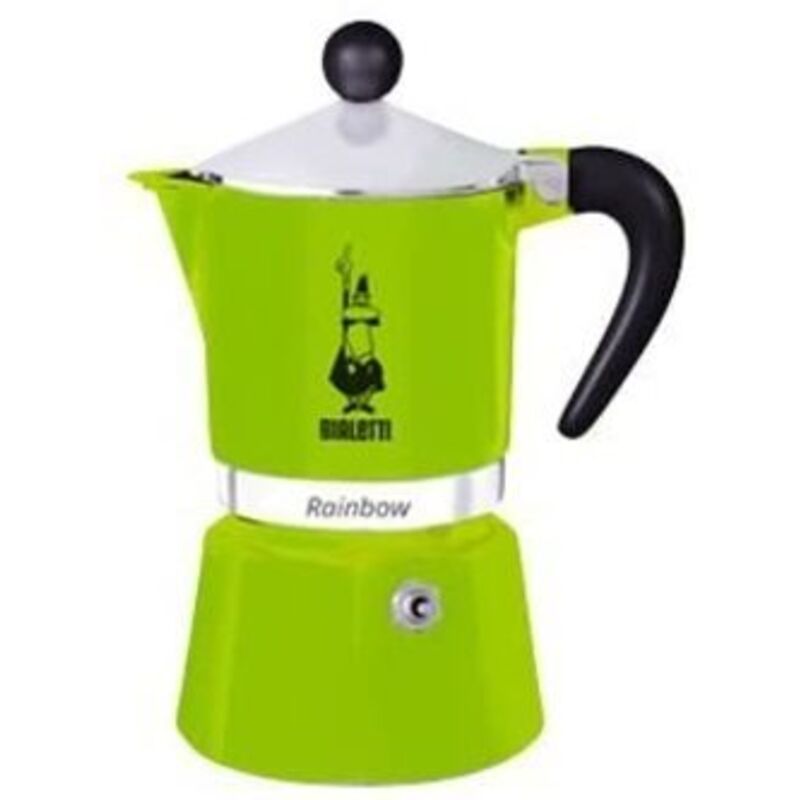Bialetti Rainbow Verde 3 Tazas - Verde
