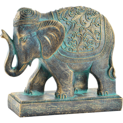 Escultura de Elefante « Viva la Vida » - Símbolo de alegría en Familia y  Equipo - Elefante Decorativo Hecho a Mano en Resina - Estatua de Elefante 38  cm : .es: Hogar y cocina