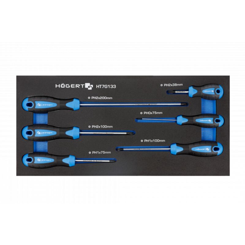 Image of Högert Schraubendrehersatz PH, 6 Stk.