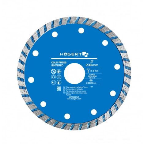 Hogert tarcza diamentowa 230x22,2/turbo