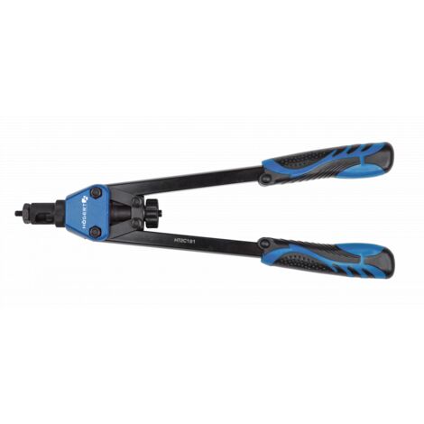 Hogert Technik Pinza para remaches Mango de 2 componentes Empuñadura de forma ergonómica con revestimiento plástico impregnado de caucho HT2C181