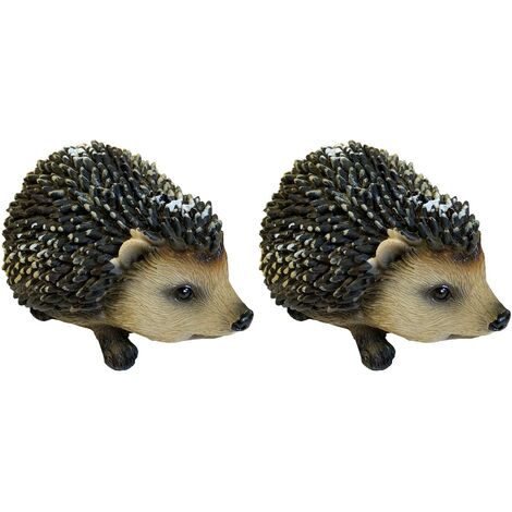 Hoglet Baby Hedgehog Resin Garden Ornament (Set of 2)