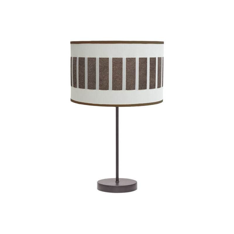 Fabrilamp - ivanna hohe tischleuchte 1xe27 braun/weiß-oxid 62x30x30 cm