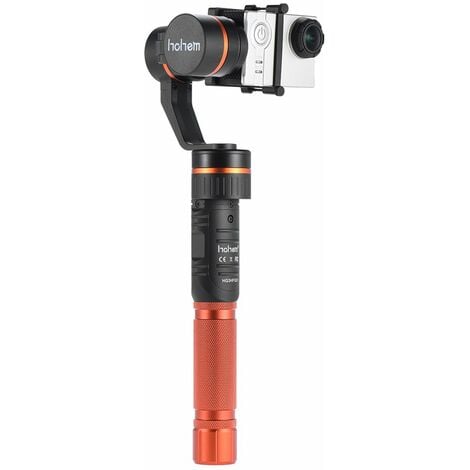 hohem HG3 Estabilizador de camara de accion de cardan estabilizador de mano de 3 ejes Estabilizador de camara de accion de 3 ejes 360 grados Cobertura de control de joystick de 5 vias para GoPro Hero3 / 4 para Xiaomi Yi y camaras deportivas Demension simi