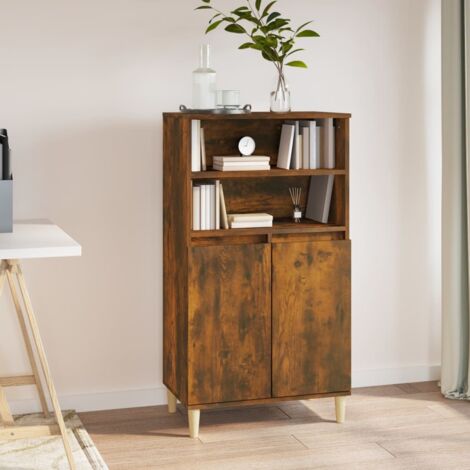 Hoher Buffet Eichenfurnier 60x36x110 cm Ingenieurholz