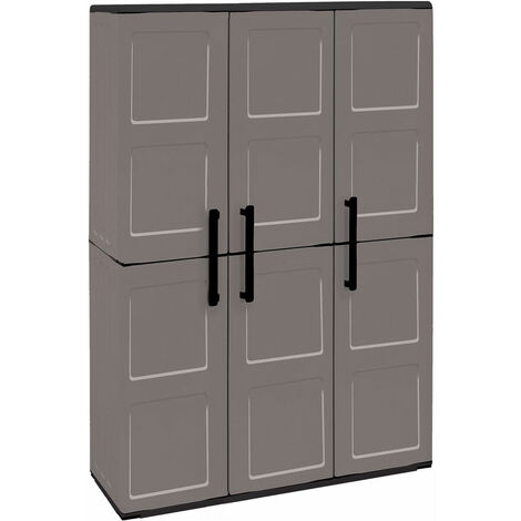 Hoher Kleiderschrank mit gratis Besenhalter cm 102 x 37 x H 163 Art Plast