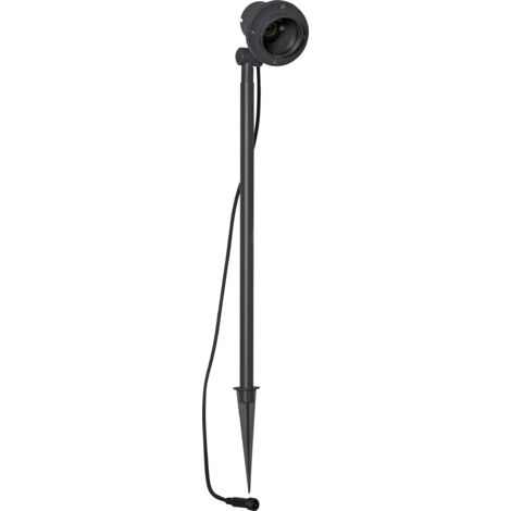 Hoher Outdoor-Spot ,Spotlight Focus', Akzentbeleuchtung im Garten, Aluminium, GU10, H 67cm