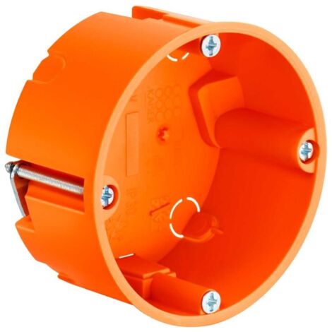 Hohlwanddose, Tiefe 35 mm, ø 68 mm, orange
