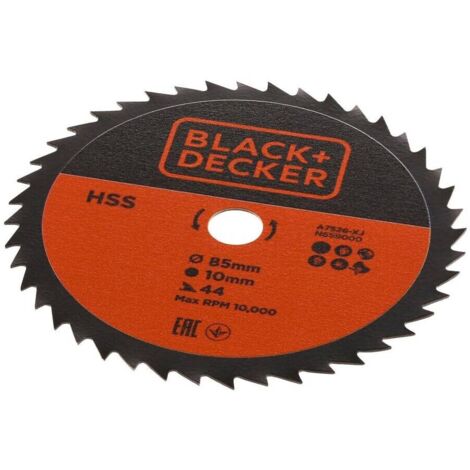 Hoja Black and Decker Hss 85 mm agujero 10 mm 44 dientes