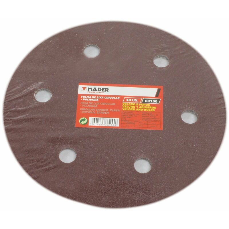 

Hoja de lija pulidora GR150 Mader Power Tools