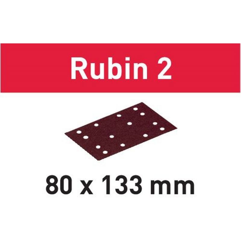 

Festool Hoja de lijar Rubin 2 STF 80X133 P220 RU2/50