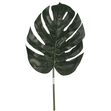 Hoja de monstera color verde 88cm