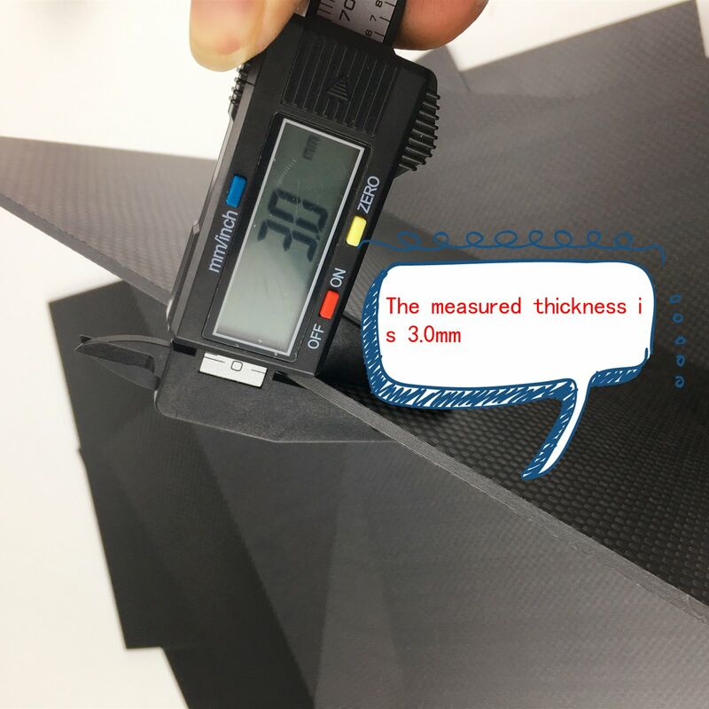 

Hoja de placa de fibra de carbono completa 3K, material de tablero de avion modelo de alta resistencia resistente a la corrosion,Mate de 2,0 mm