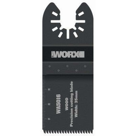 Hoja de precisión Worx WA5016 de 65 mm para cortar madera, plástico y placas de yeso. Multiherramientas para Sonicrafter.