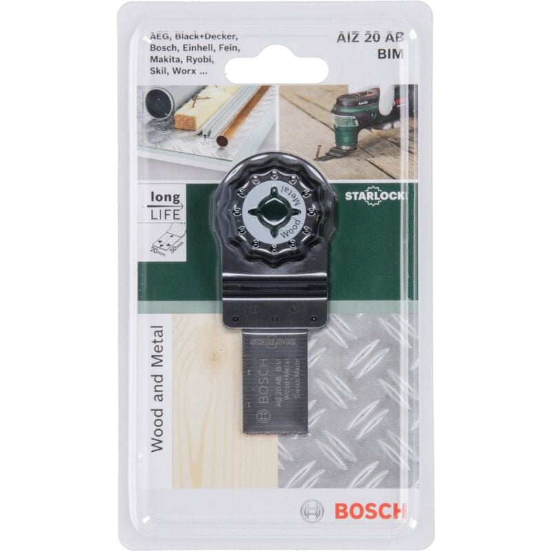 

2609256950 Sierra inmersión Starlock BIM AIZ 20 AB Wood&Metal 20 x 30 - Bosch