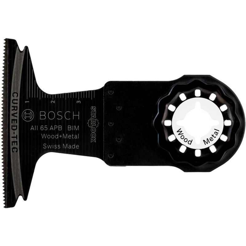

Bosch Professional Starlock - Hoja de sierra de inmersión para madera y metal, BIM AII 65 APB, 40 x 65 mm