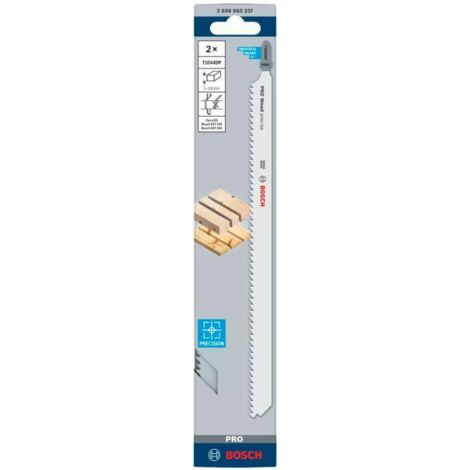 HOJA DE SIERRA BOSCH T PRO WOOD PRECISE T1044DP 250 mm / 2 uds.