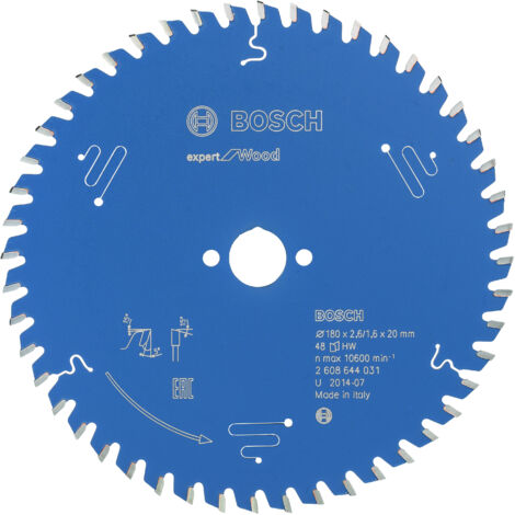Hoja de sierra circular Bosch Expert for Wood 180 mm 48 dientes