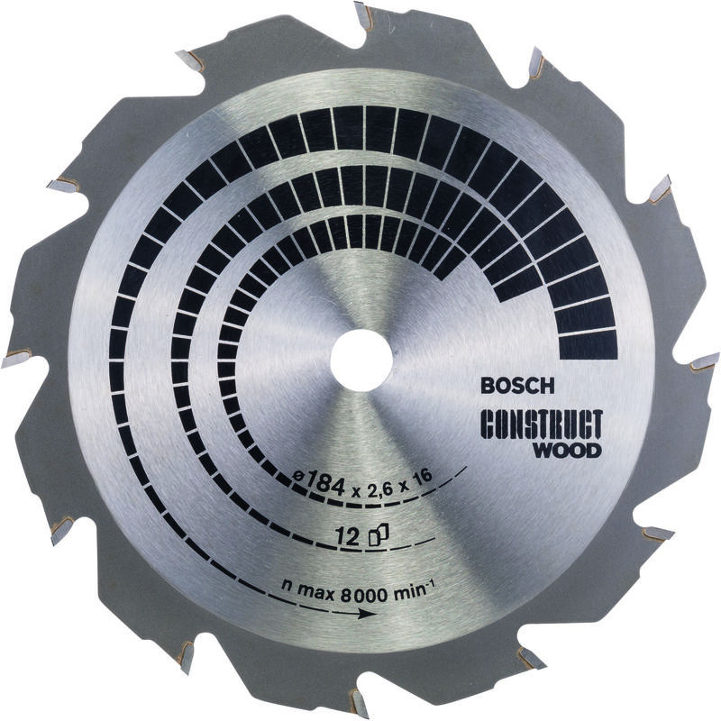 

BOSCH 2608641200 circular Construct Wood 184x2,6x16-12, 7-1/4