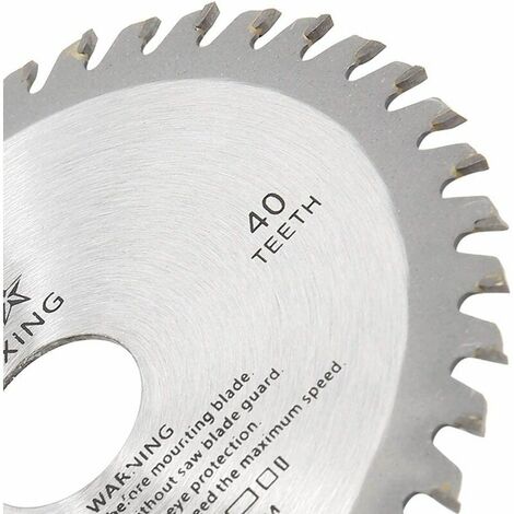 Hoja de sierra circular de 115 mm con 40 dientes, disco abrasivo de 115 mm para cortar madera, disco cortador de madera para amoladora angular, diámetro interior de 22,2 mm