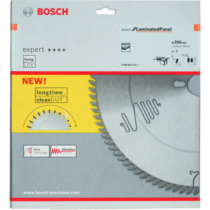 

BOSCH 2608642516 circular Expert Wood: 250x30-80 TCG, 10