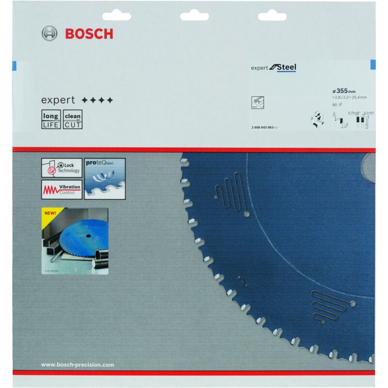

BOSCH 2608643063 Hoja De Sierra circular EX SL B 355x25,4-90