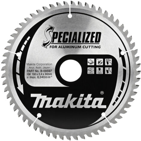 Hoja de sierra circular Makita b-09597 190 mm 60 dientes