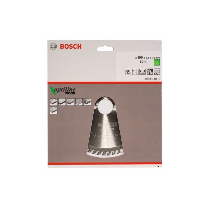 

Hoja De Sierra Circular Op Wo H 190X30-60 - Bosch