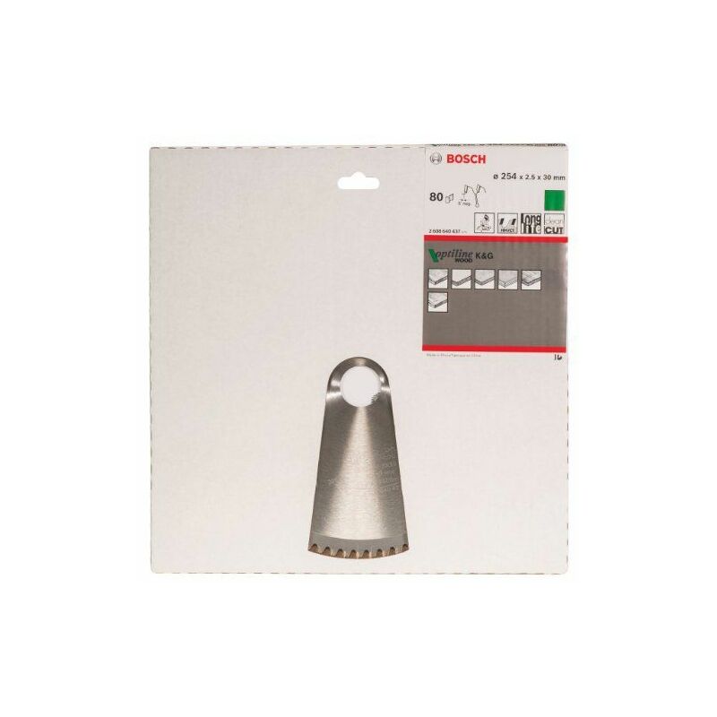 

Hoja De Sierra Circular Op Wo B 254X30-80 - Bosch