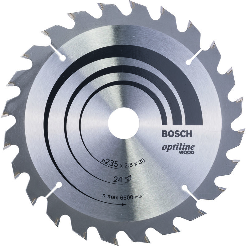 

BOSCH 2608640725 Hoja sierra circular Optiline Wood 235 x 30/25 x 2,8 mm 24