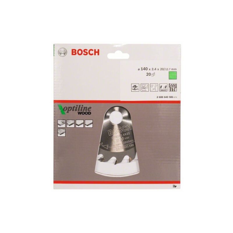

Hoja De Sierra Circular Op Wo H 140X20-20 - Bosch