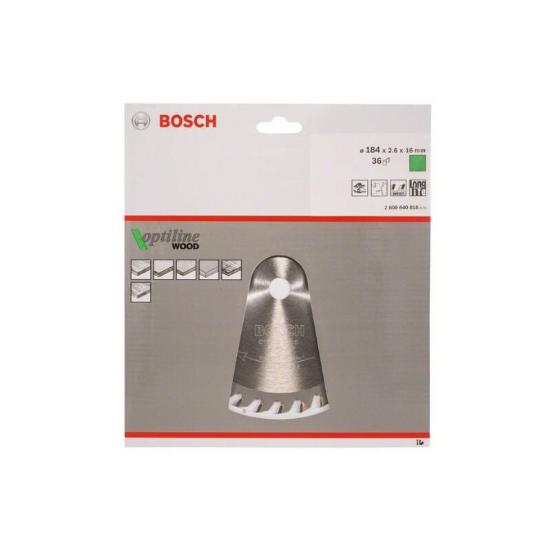 

Hoja De Sierra Circular Op Wo H 184X16-36 - Bosch