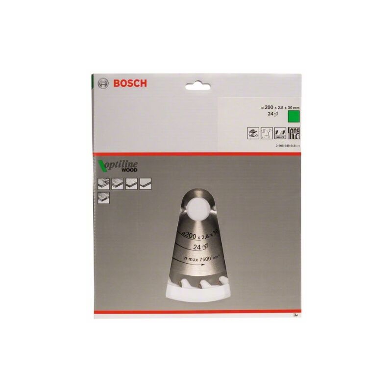 

Hoja De Sierra Circular Op Wo H 200X30-24 - Bosch