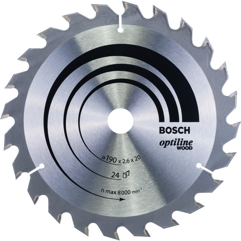 

BOSCH 2608640612 Hoja De Sierra circular OP WO H 190x20-24