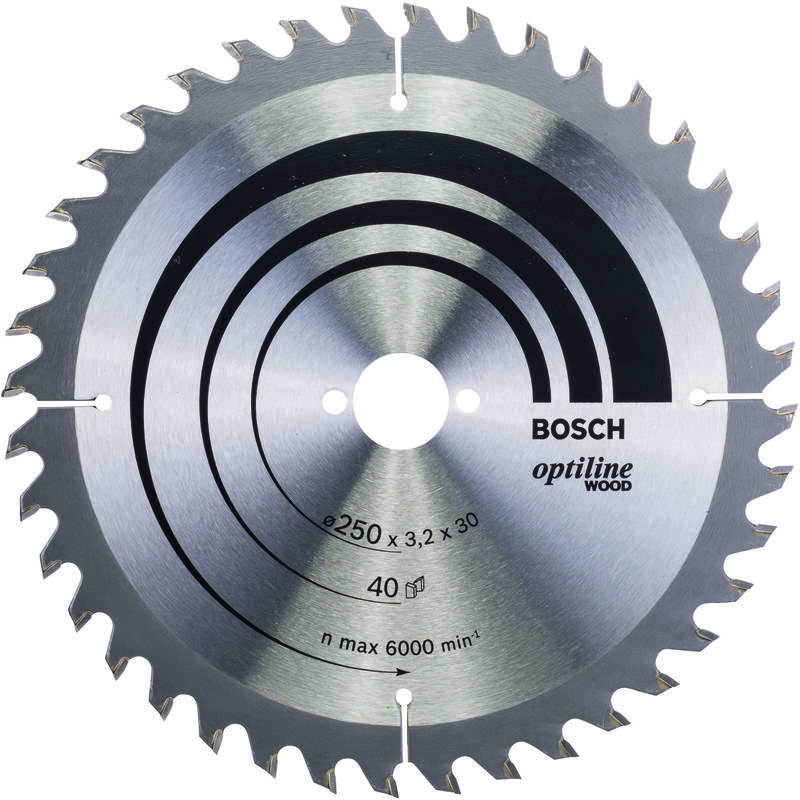 

BOSCH 2608640728 Hoja De Sierra circular OP WO H 250x30-40