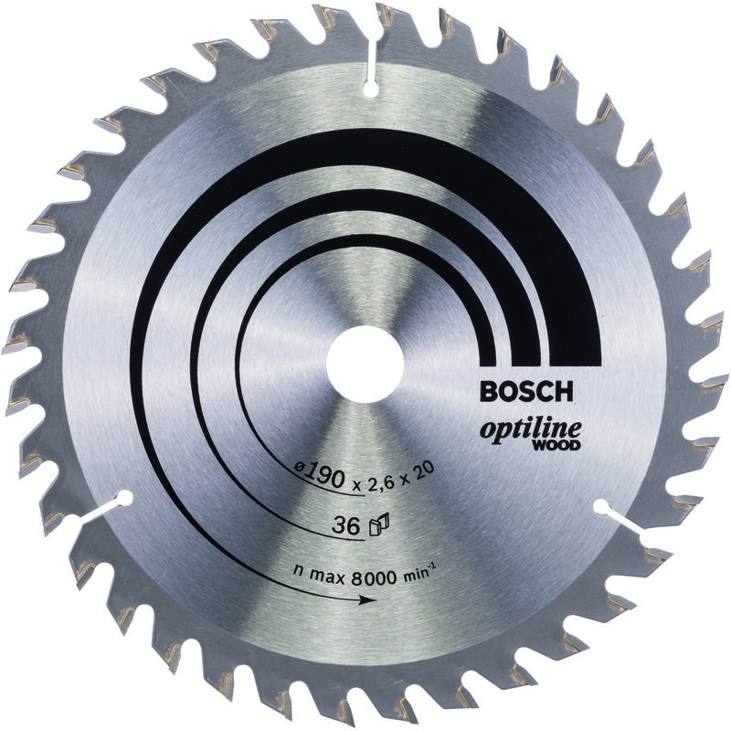 

2608640613 Hoja De Sierra circular OP WO H 190x20-36 - Bosch