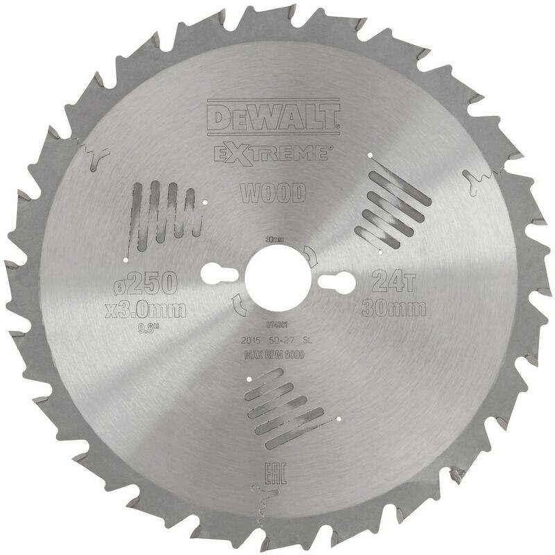 

Dewalt DT4301-QZ Hoja para sierras de brazo radial 250x30mm 24D