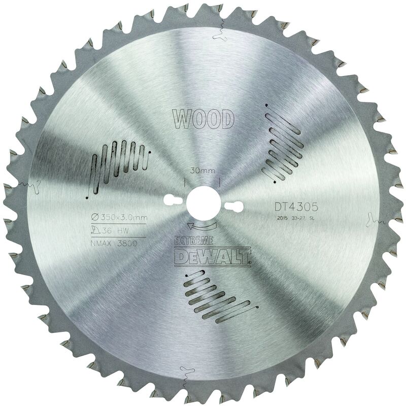 

Dewalt DT4305-QZ Hoja para sierras de brazo radial 350x30mm 36D