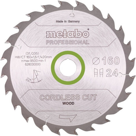 Hoja de sierra circular precision cut wood professional D190xB2,2xBohrung30mm 48Z. WZ