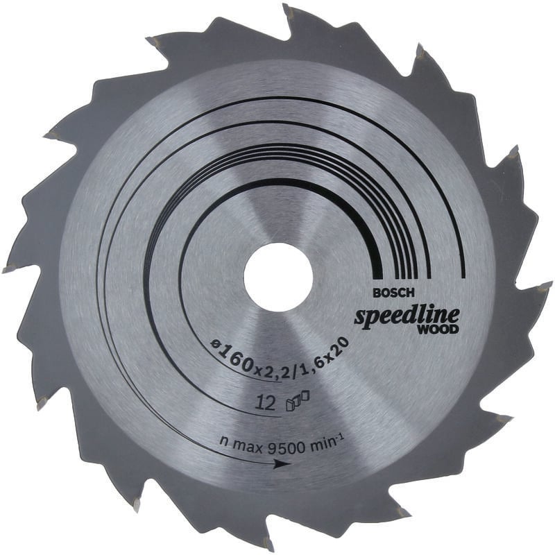 

BOSCH 2608640786 Hoja De Sierra circular SE WO H 160x20-12
