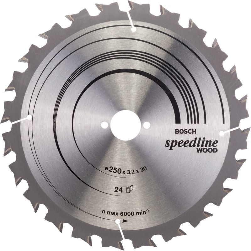 

BOSCH 2608640680 Hoja De Sierra circular SE WO T 250x30-24