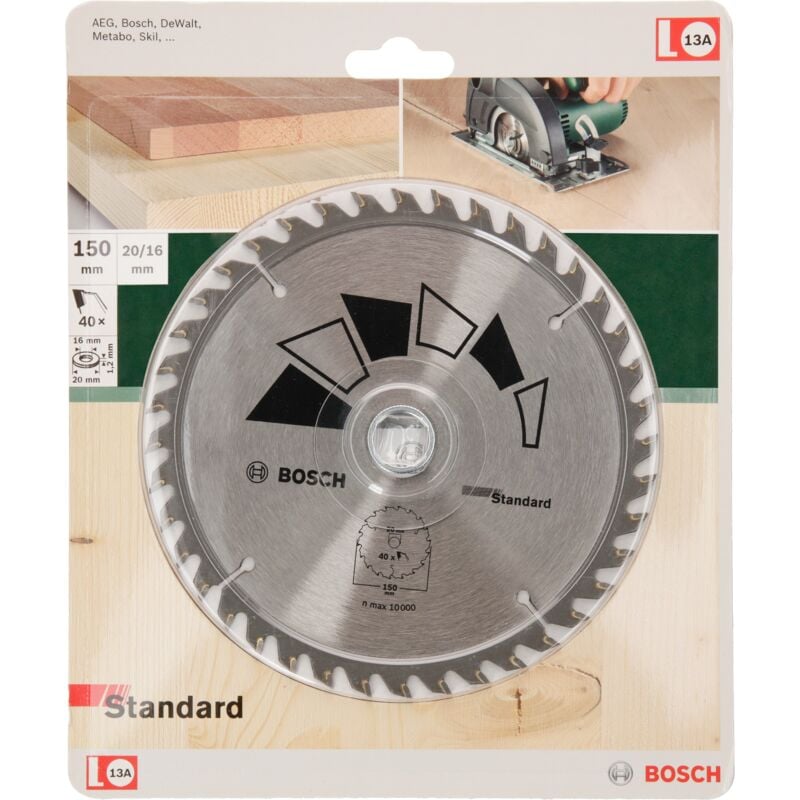 

BOSCH 2609256807 Hoja de sierra circular STANDARD Ø 150 mm